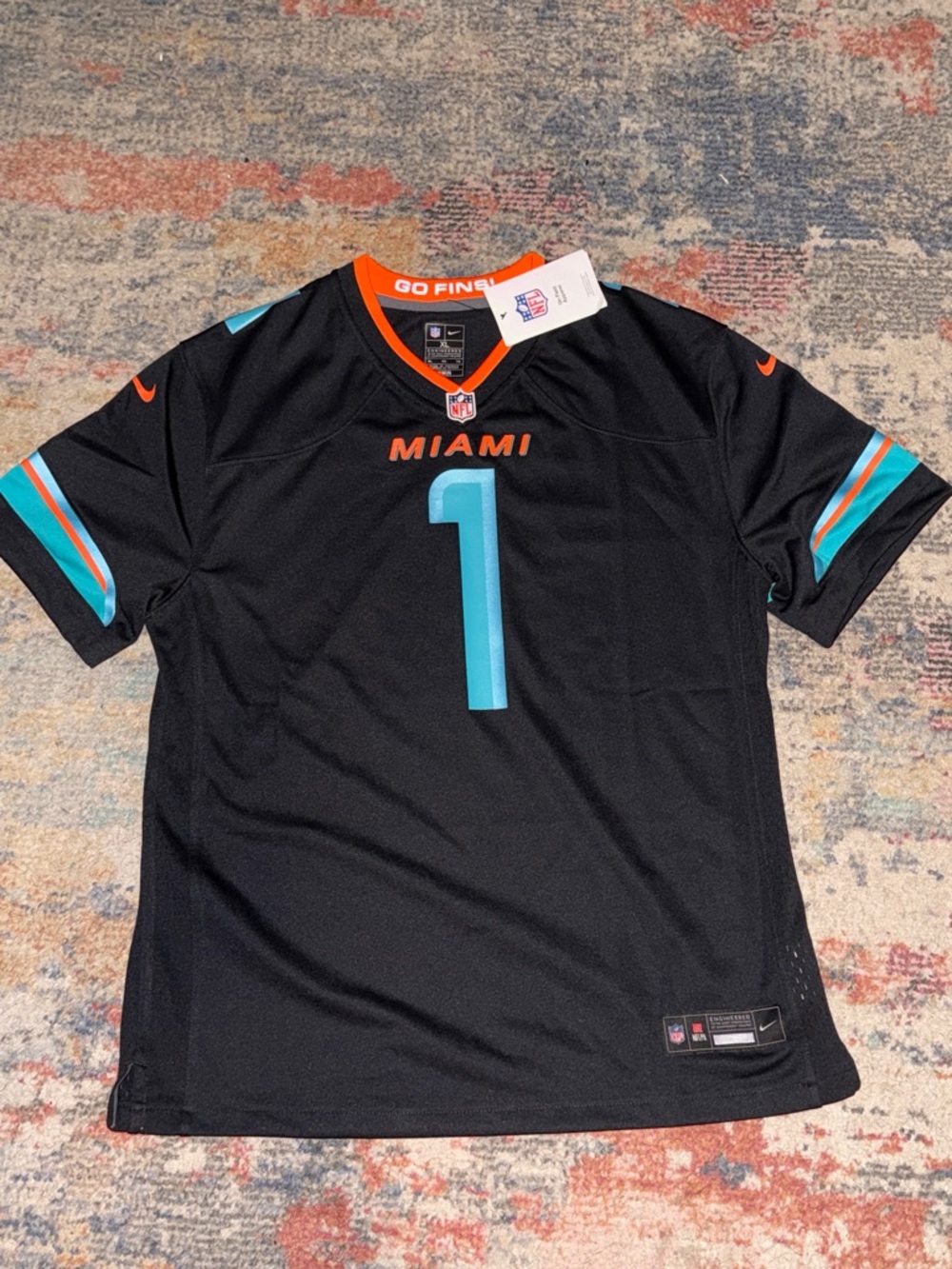 Nike Black Miami Dolphins Jersey